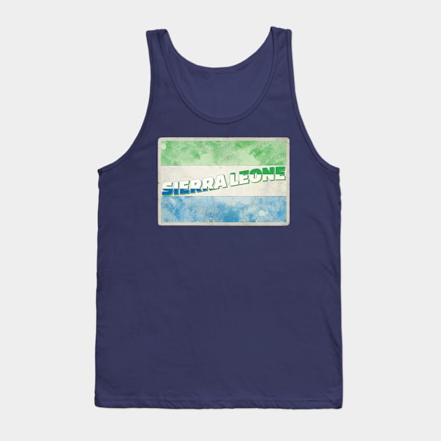 Sierra Leone Vintage style retro souvenir Tank Top by DesignerPropo